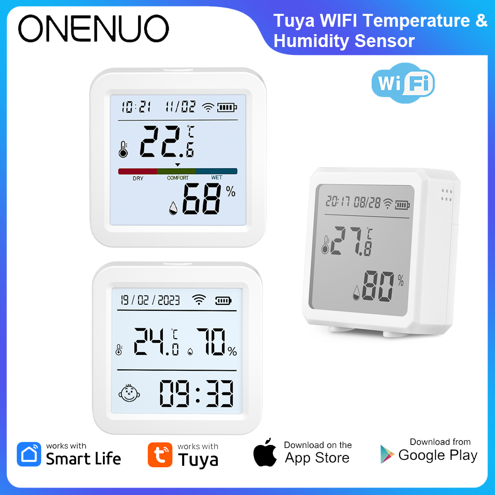 Digital Hygrometer Probe - ONENUO Tuya WIFI Sıcaklık Nem Sensörü